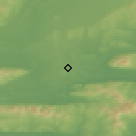 Shaded relief of the 49 km around Ballyclerahan, drawn from the GMTED2010 grid