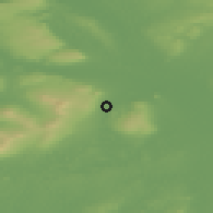 Shaded relief of the 48 km around Swanlinbar, drawn from the GMTED2010 grid