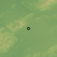 Shaded relief of the 48 km around Templemore, drawn from the GMTED2010 grid