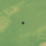Shaded relief of the 48 km around Thurles, drawn from the GMTED2010 grid