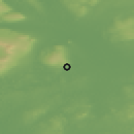 Shaded relief of the 48 km around Ballyconnell, drawn from the GMTED2010 grid