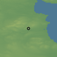 Shaded relief of the 48 km around Tullyallen, drawn from the GMTED2010 grid