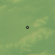 Shaded relief of the 48 km around Urlingford, drawn from the GMTED2010 grid