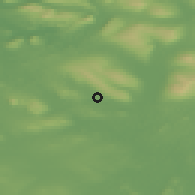 Shaded relief of the 48 km around Ballyfarnan, drawn from the GMTED2010 grid