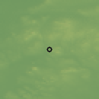 Shaded relief of the 48 km around Ballyjamesduff, drawn from the GMTED2010 grid