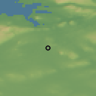 Shaded relief of the 48 km around Ballymote, drawn from the GMTED2010 grid