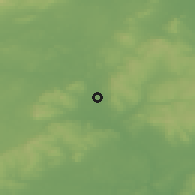 Shaded relief of the 48 km around Ballyragget, drawn from the GMTED2010 grid