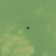 Shaded relief of the 48 km around Ballyroe, drawn from the GMTED2010 grid