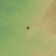 Shaded relief of the 56 km around Lehavim, drawn from the GMTED2010 grid