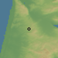 Shaded relief of the 56 km around Basma, drawn from the GMTED2010 grid