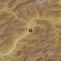 Shaded relief of the 51 km around Bressanone, drawn from the GMTED2010 grid