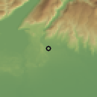 Shaded relief of the 51 km around Bussolengo, drawn from the GMTED2010 grid
