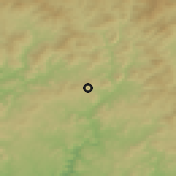 Shaded relief of the 54 km around Caltanissetta, drawn from the GMTED2010 grid