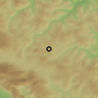 Shaded relief of the 53 km around Campobasso, drawn from the GMTED2010 grid