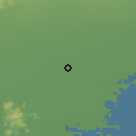 Shaded relief of the 51 km around Campodarsego, drawn from the GMTED2010 grid