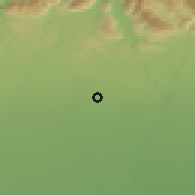 Shaded relief of the 51 km around Agrate Brianza, drawn from the GMTED2010 grid