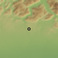 Shaded relief of the 51 km around Cantù, drawn from the GMTED2010 grid