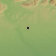Shaded relief of the 51 km around Cardano al Campo, drawn from the GMTED2010 grid
