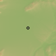 Shaded relief of the 52 km around Carmagnola, drawn from the GMTED2010 grid