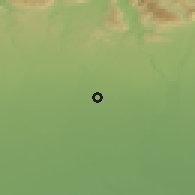 Shaded relief of the 51 km around Carugate, drawn from the GMTED2010 grid