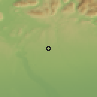 Shaded relief of the 51 km around Cassano Magnago, drawn from the GMTED2010 grid