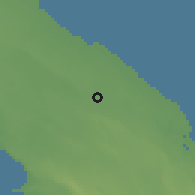 Shaded relief of the 53 km around Cavallino, drawn from the GMTED2010 grid