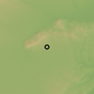 Shaded relief of the 52 km around Chieri, drawn from the GMTED2010 grid