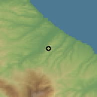 Shaded relief of the 52 km around Chieti, drawn from the GMTED2010 grid