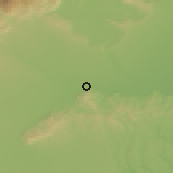 Shaded relief of the 51 km around Chivasso, drawn from the GMTED2010 grid