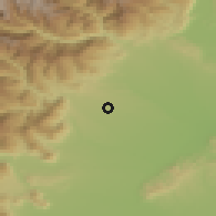Shaded relief of the 51 km around Ciriè, drawn from the GMTED2010 grid