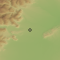 Shaded relief of the 51 km around Collegno, drawn from the GMTED2010 grid
