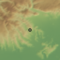 Shaded relief of the 51 km around Cornedo Vicentino, drawn from the GMTED2010 grid