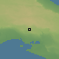 Shaded relief of the 53 km around Crispiano, drawn from the GMTED2010 grid