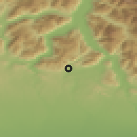 Shaded relief of the 51 km around Erba, drawn from the GMTED2010 grid