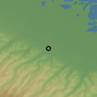 Shaded relief of the 52 km around Faenza, drawn from the GMTED2010 grid