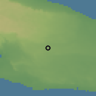 Shaded relief of the 53 km around Francavilla Fontana, drawn from the GMTED2010 grid