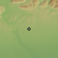 Shaded relief of the 51 km around Gallarate, drawn from the GMTED2010 grid
