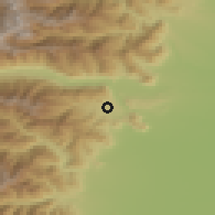 Shaded relief of the 52 km around Giaveno, drawn from the GMTED2010 grid