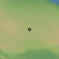 Shaded relief of the 53 km around Gioia del Colle, drawn from the GMTED2010 grid