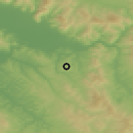 Shaded relief of the 52 km around Impruneta, drawn from the GMTED2010 grid