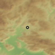 Shaded relief of the 53 km around Isernia, drawn from the GMTED2010 grid