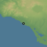 Shaded relief of the 53 km around Ladispoli, drawn from the GMTED2010 grid