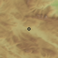 Shaded relief of the 52 km around L'Aquila, drawn from the GMTED2010 grid