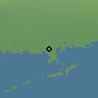 Shaded relief of the 51 km around Latisana, drawn from the GMTED2010 grid
