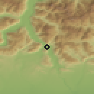 Shaded relief of the 51 km around Lecco, drawn from the GMTED2010 grid