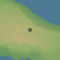 Shaded relief of the 53 km around Locorotondo, drawn from the GMTED2010 grid