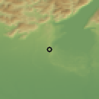 Shaded relief of the 51 km around Lonato, drawn from the GMTED2010 grid