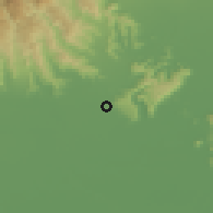 Shaded relief of the 51 km around Lonigo, drawn from the GMTED2010 grid