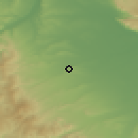 Shaded relief of the 53 km around Lucera, drawn from the GMTED2010 grid