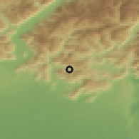 Shaded relief of the 51 km around Lumezzane, drawn from the GMTED2010 grid